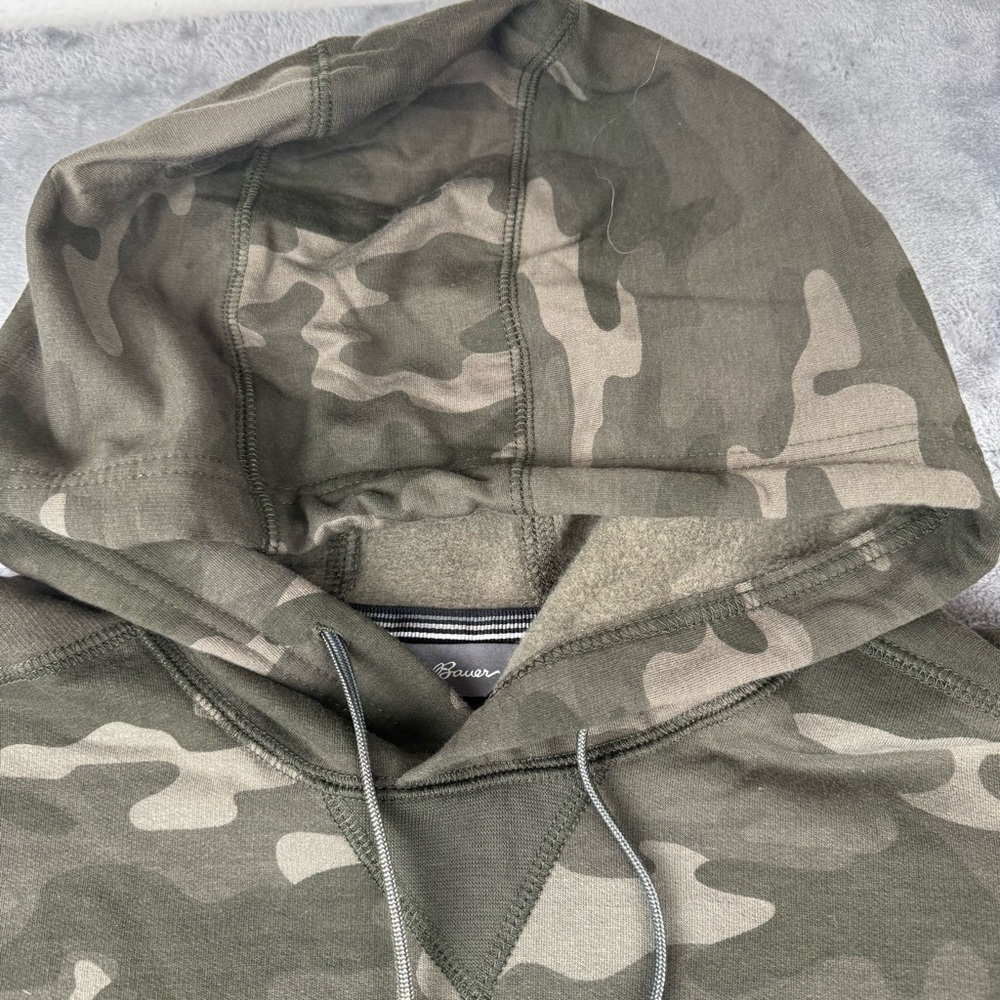 Eddie Bauer Squatch Camo Hoodie Men’s XL Sasquatch Big Foot Green Orange - Picture 4 of 11